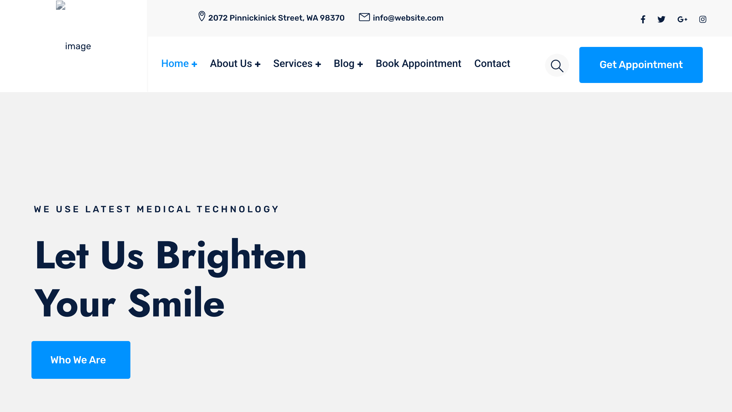 CareNow Clinic template preview