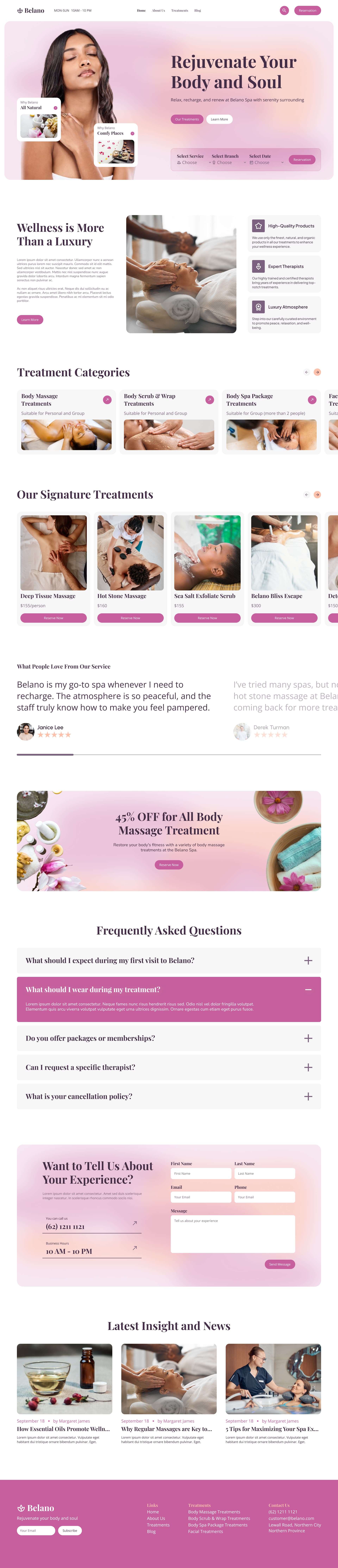 Belano Wellness template preview